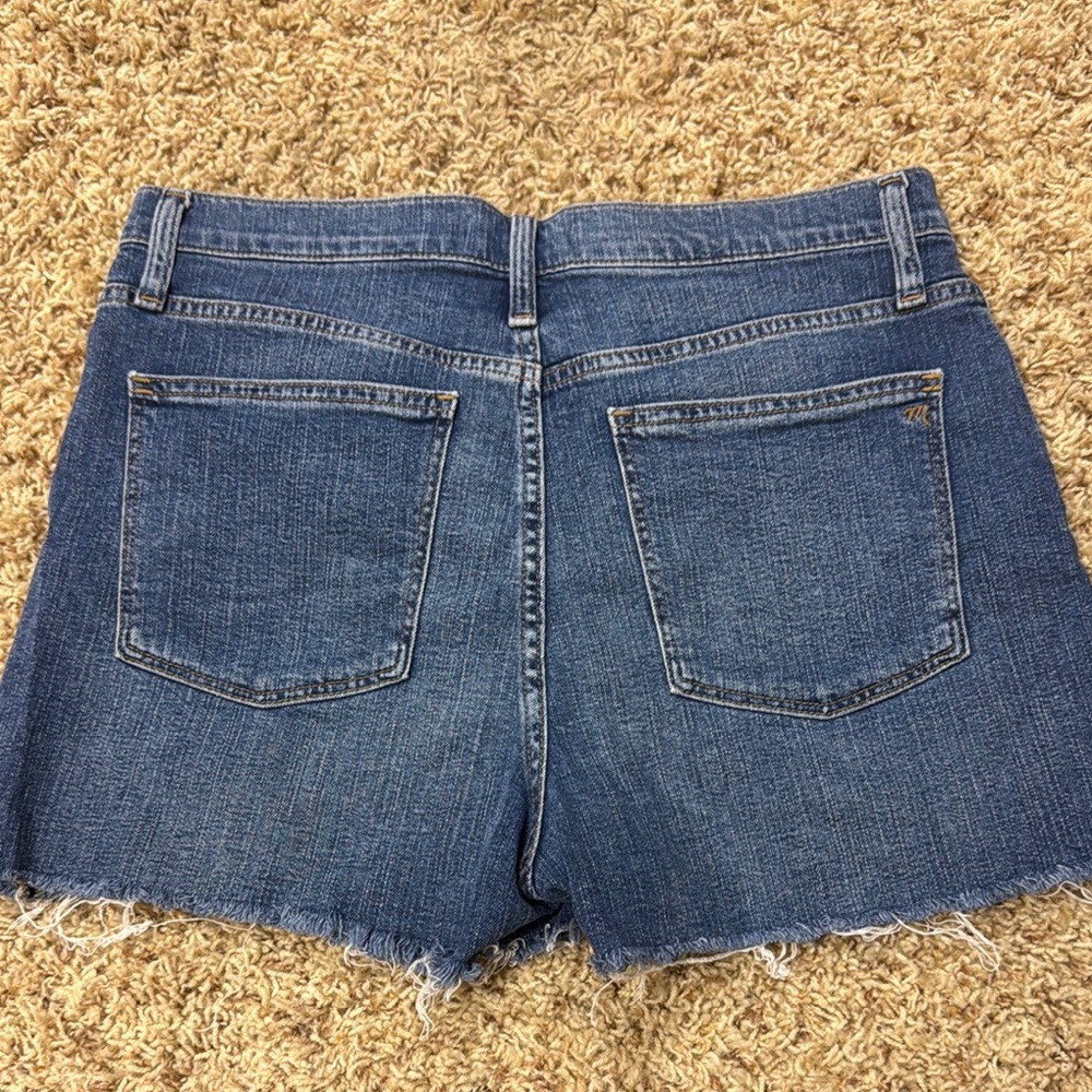Madewell Blue Jean Shorts with Distressed Raw Hems, size 29 - Picture 5 of 5